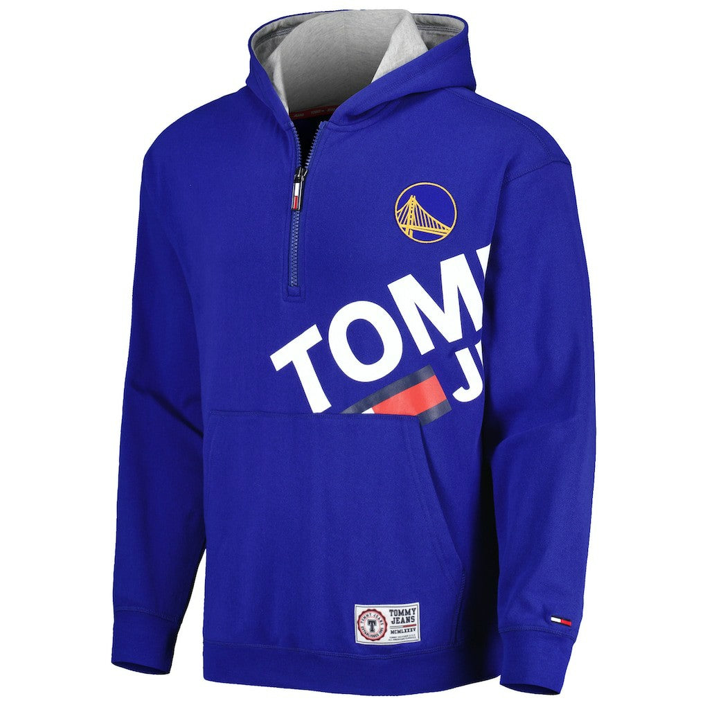 Royal Golden State Warriors Tommy Jeans Bernard Half-Zip Hoodie sale | NBA