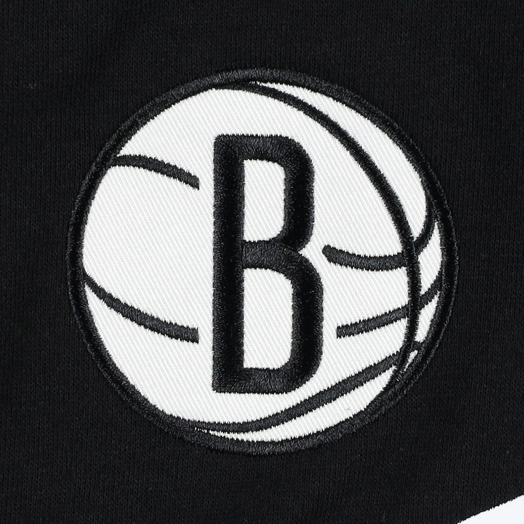 Black Brooklyn Nets Tommy Jeans Bernard Half-Zip Hoodie | NBA