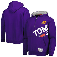 Purple Phoenix Suns Tommy Jeans Bernard Half-Zip Hoodie | NBA