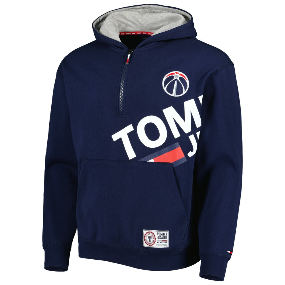 Navy Washington Wizards Tommy Jeans Bernard Half-Zip Hoodie | NBA