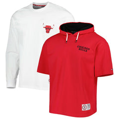 Red/White Chicago Bulls Tommy Jeans Matthew 2-In-1 T-Shirt & Hoodie Combo Set | NBA