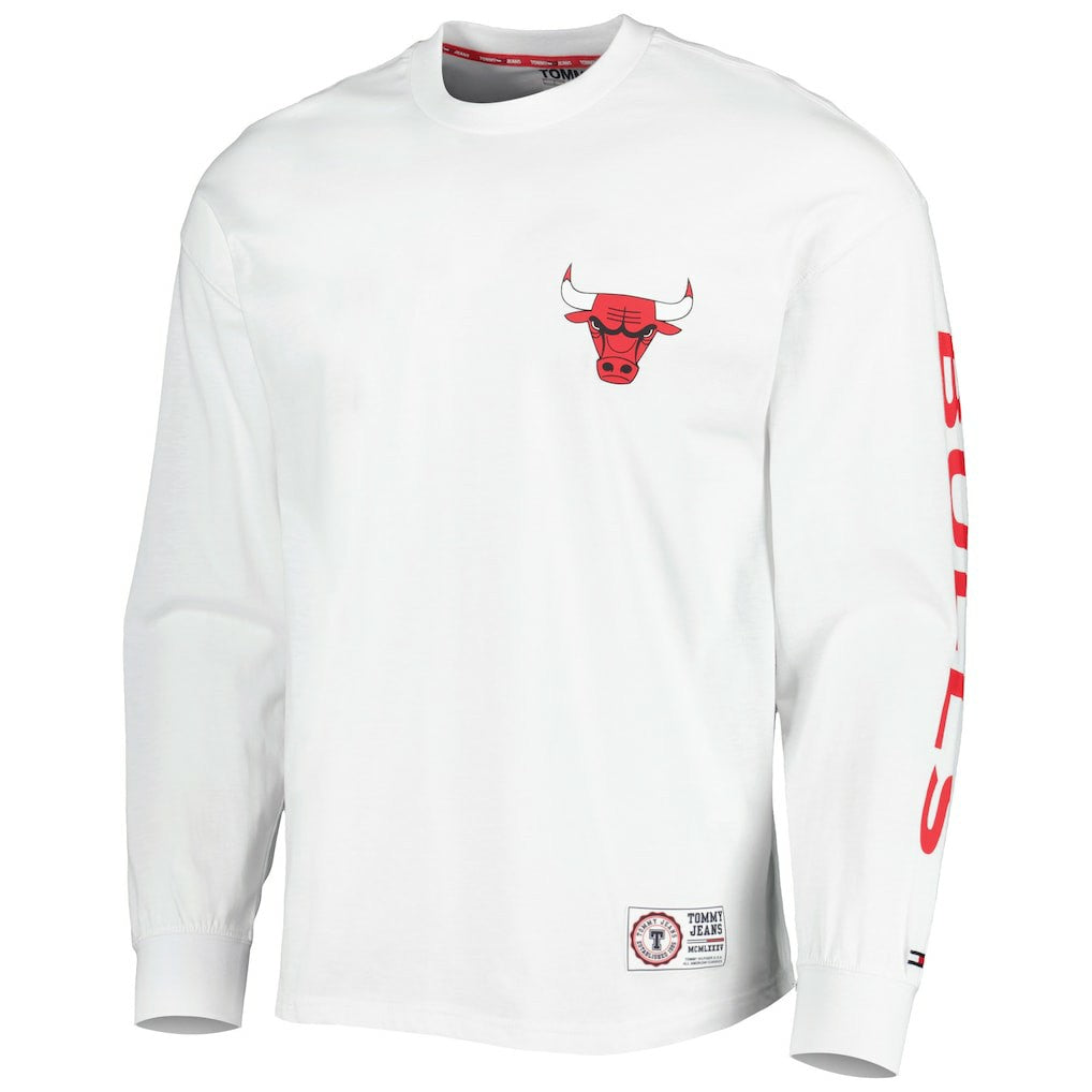 Red/White Chicago Bulls Tommy Jeans Matthew 2-In-1 T-Shirt & Hoodie Combo Set | NBA