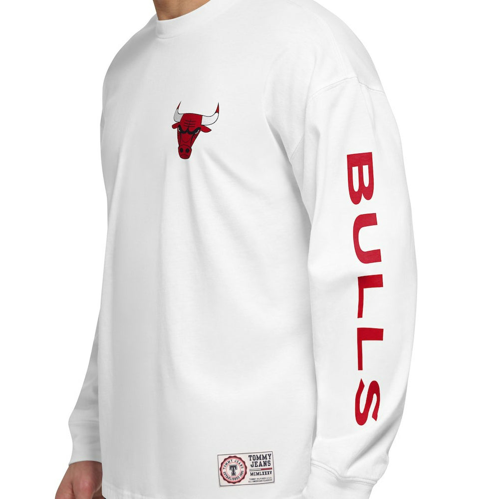 Red/White Chicago Bulls Tommy Jeans Matthew 2-In-1 T-Shirt & Hoodie Combo Set | NBA