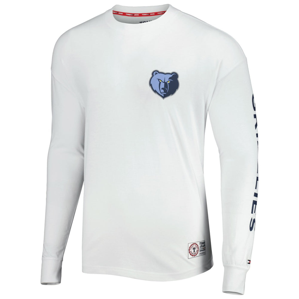 Navy/White Memphis Grizzlies Tommy Jeans Matthew 2-In-1 T-Shirt & Hoodie Combo Set | NBA