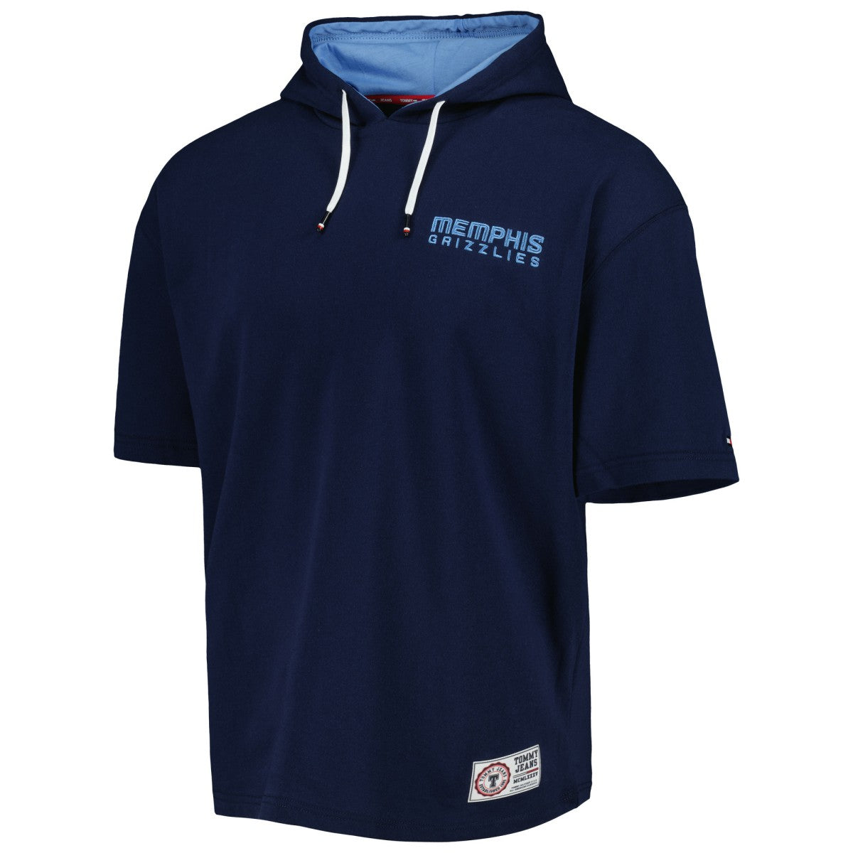 Navy/White Memphis Grizzlies Tommy Jeans Matthew 2-In-1 T-Shirt & Hoodie Combo Set | NBA