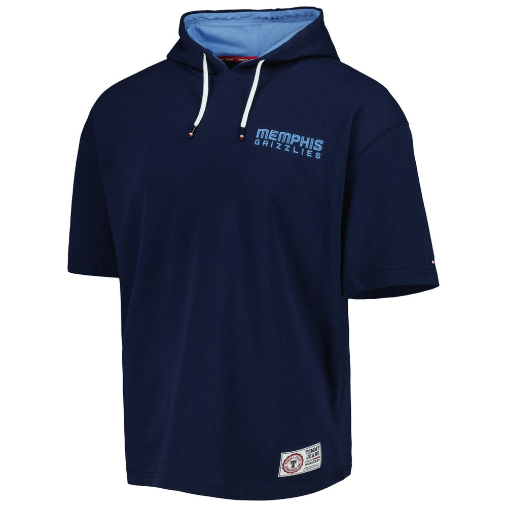 Navy/White Memphis Grizzlies Tommy Jeans Matthew 2-In-1 T-Shirt & Hoodie Combo Set | NBA