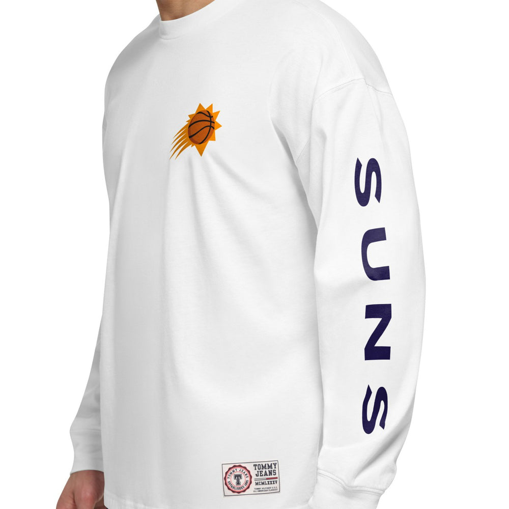 Purple/White Phoenix Suns Tommy Jeans Matthew 2 In 1 T-Shirt & Hoodie Combo Set | NBA