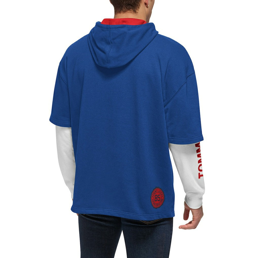 Royal/White Philadelphia 76ers Tommy Jeans Matthew 2-In-1 T-Shirt & Hoodie Combo Set | NBA