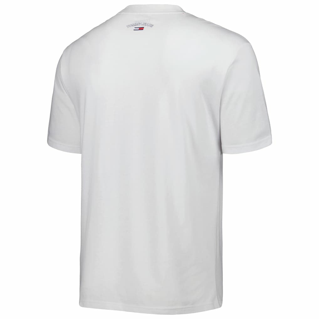 White Atlanta Hawks Tommy Jeans Mel Varsity T-Shirt | NBA