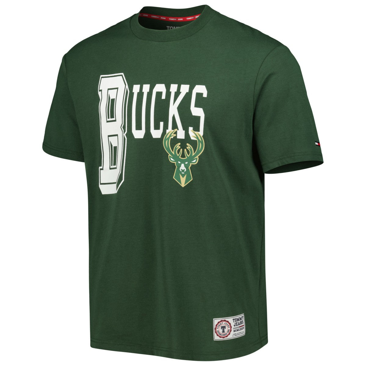 Hunter Green Milwaukee Bucks Tommy Jeans Mel Varsity T-Shirt | NBA