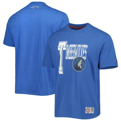 Blue Minnesota Timberwolves Tommy Jeans Mel Varsity T-Shirt | NBA