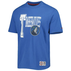 Blue Minnesota Timberwolves Tommy Jeans Mel Varsity T-Shirt | NBA