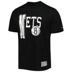 Black Brooklyn Nets Tommy Jeans Mel Varsity T-Shirt | NBA