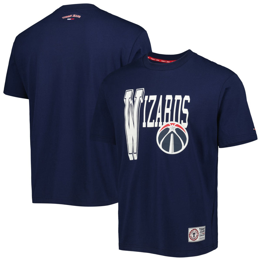 Navy Washington Wizards Tommy Jeans Mel Varsity T-Shirt | NBA