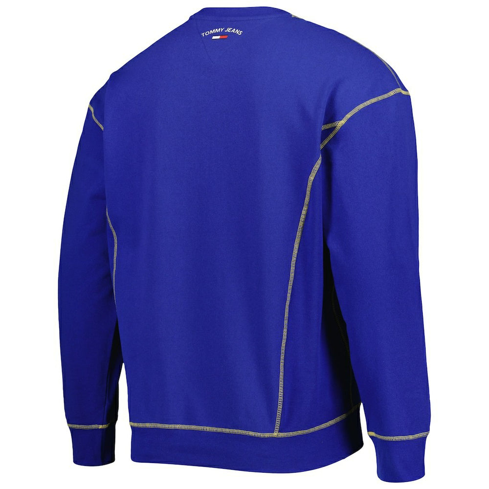 Royal Golden State Warriors Tommy Jeans Peter French Terry Pullover Crew Sweatshirt sale | NBA