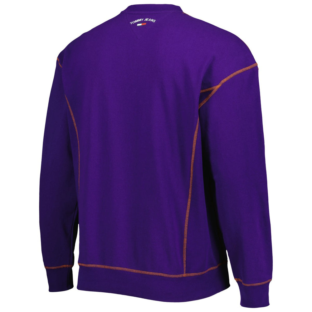 Purple Phoenix Suns Tommy Jeans Peter French Terry Pullover Crew Sweatshirt | NBA