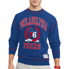 Royal Philadelphia 76ers Tommy Jeans Peter French Terry Pullover Sweatshirt | NBA