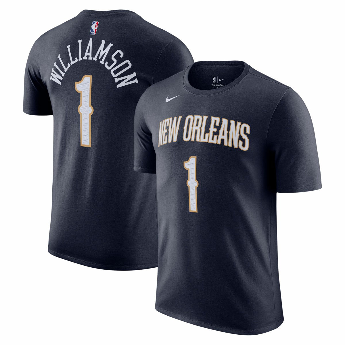 Navy Zion Williamson New Orleans Pelicans Icon 2022/23 Name & Number T-Shirt | NBA