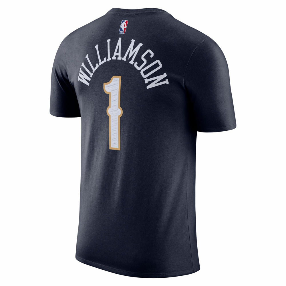 Navy Zion Williamson New Orleans Pelicans Icon 2022/23 Name & Number T-Shirt | NBA