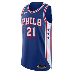 Royal Joel Embiid Philadelphia 76ers Authentic Jersey | NBA