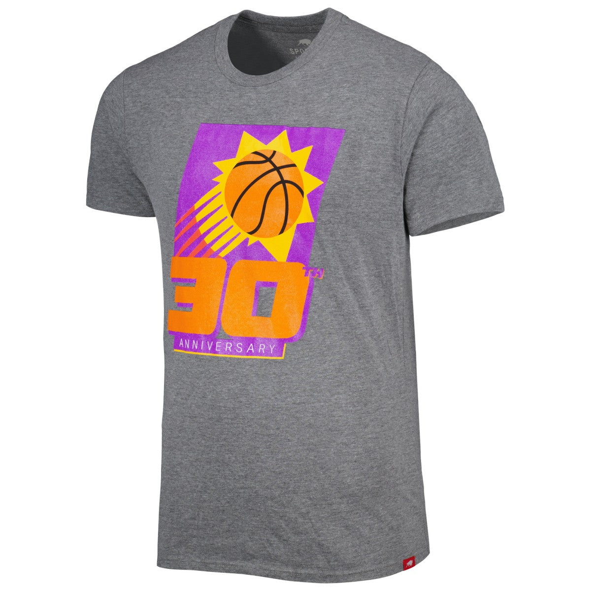 Heather Gray Phoenix Suns Sportiqe Unisex 30th Anniversary Celebration Comfy Tri-Blend T-Shirt | NBA