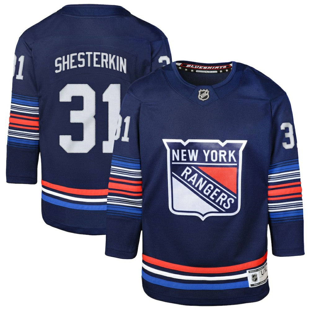 Igor Shesterkin New York Rangers Youth Alternate Premier Player Jersey -  NHL Jerseys