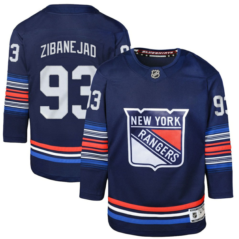 Mika Zibanejad New York Rangers Youth Alternate Premier Player Jersey -  NHL Jerseys