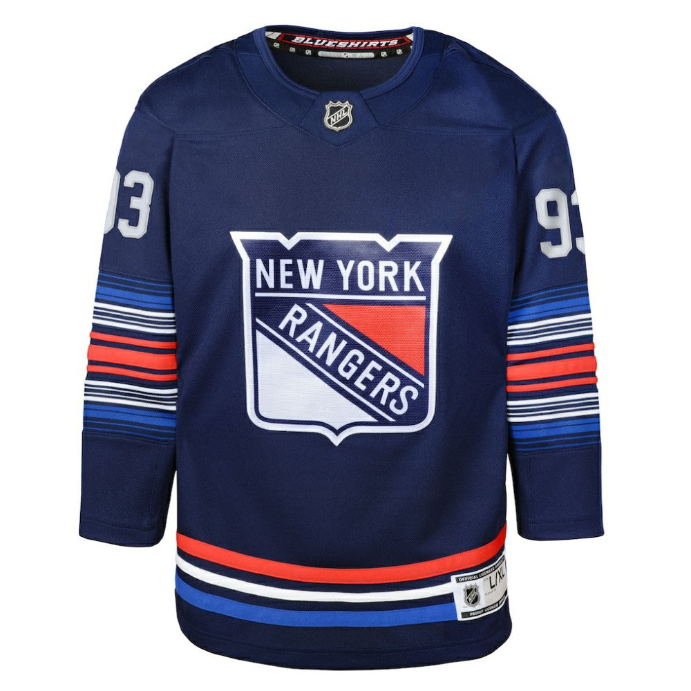 Mika Zibanejad New York Rangers Youth Alternate Premier Player Jersey -  NHL Jerseys