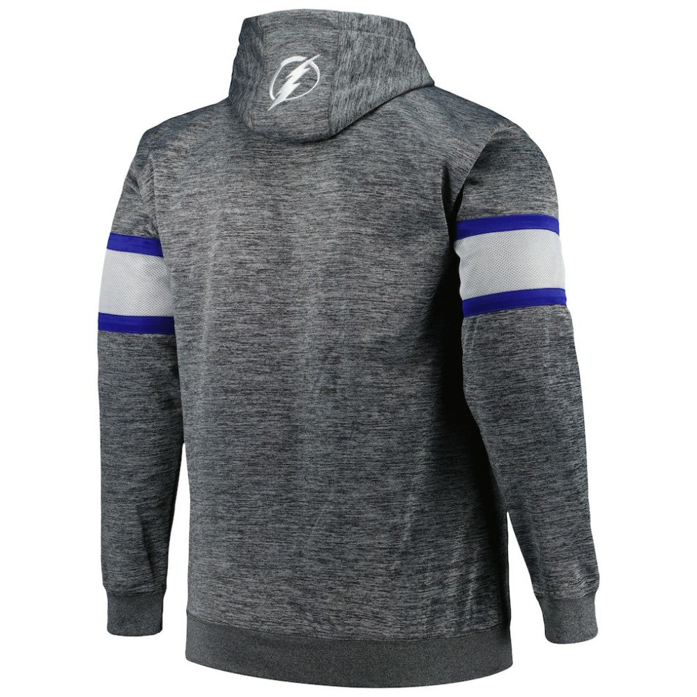 Tampa Bay Lightning Big & Tall Stripe Pullover Hoodie -  NHL Hoodies