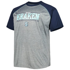 Seattle Kraken Big & Tall Logo Raglan T-Shirt -  NHL T-shirts