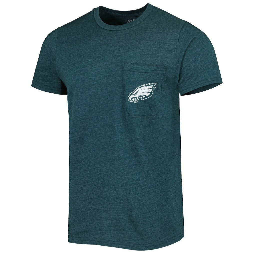 Philadelphia Eagles Majestic Threads Tri-Blend Pocket T-Shirt | NFL New