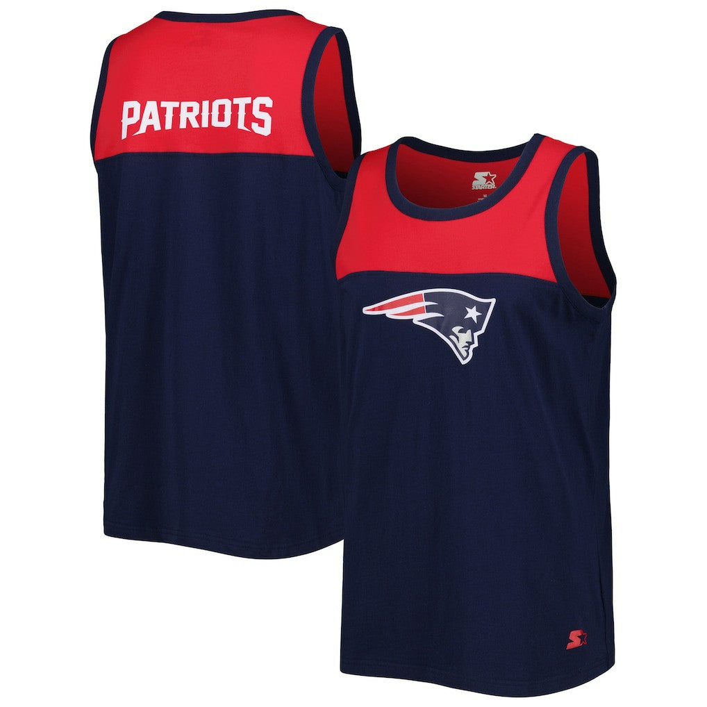 New England Patriots Starter Logo Touchdown Fashion Tank Top | NFL Hot