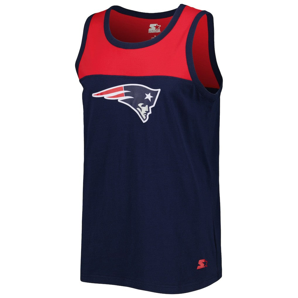 New England Patriots Starter Logo Touchdown Fashion Tank Top | NFL Hot