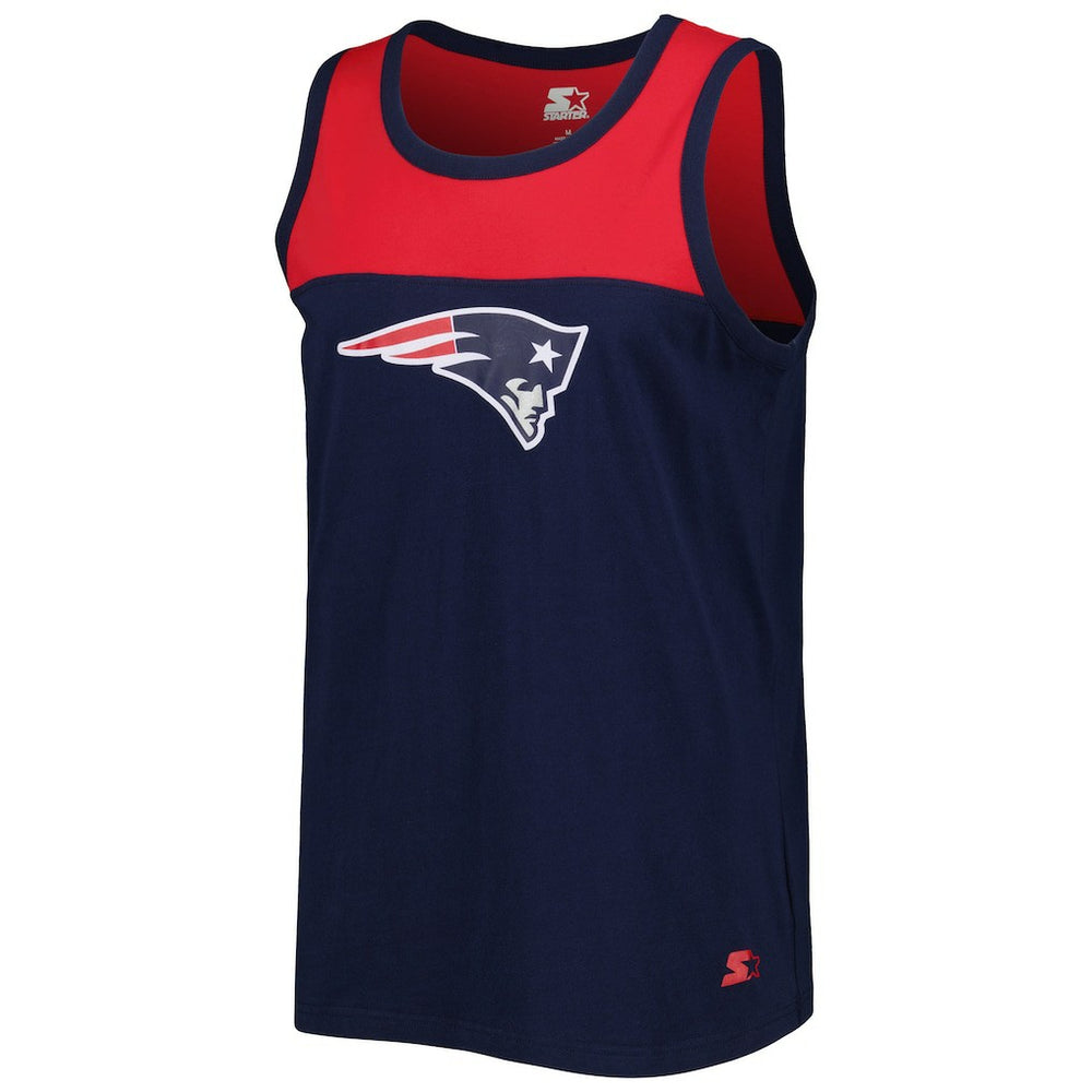 New England Patriots Starter Logo Touchdown Fashion Tank Top | NFL Hot