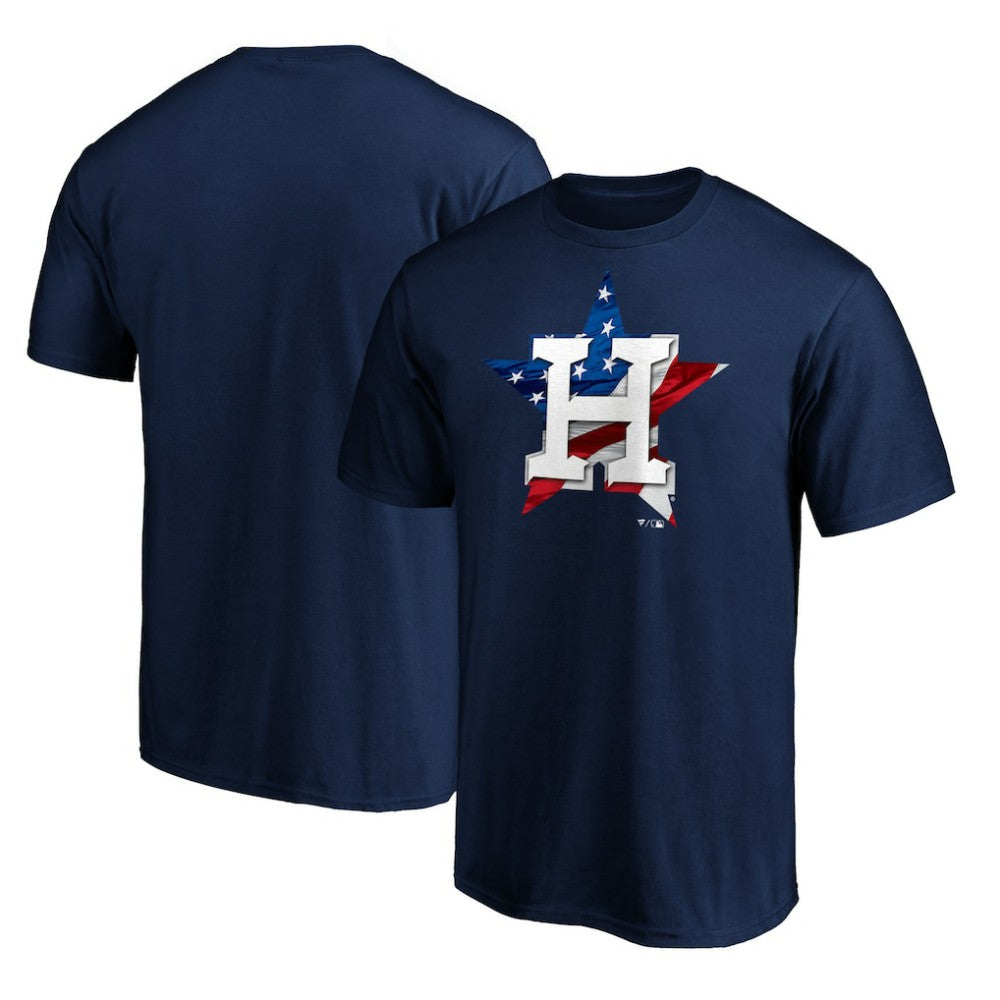 Houston Astros Team Banner Wave T-Shirt - MLB T-shirts