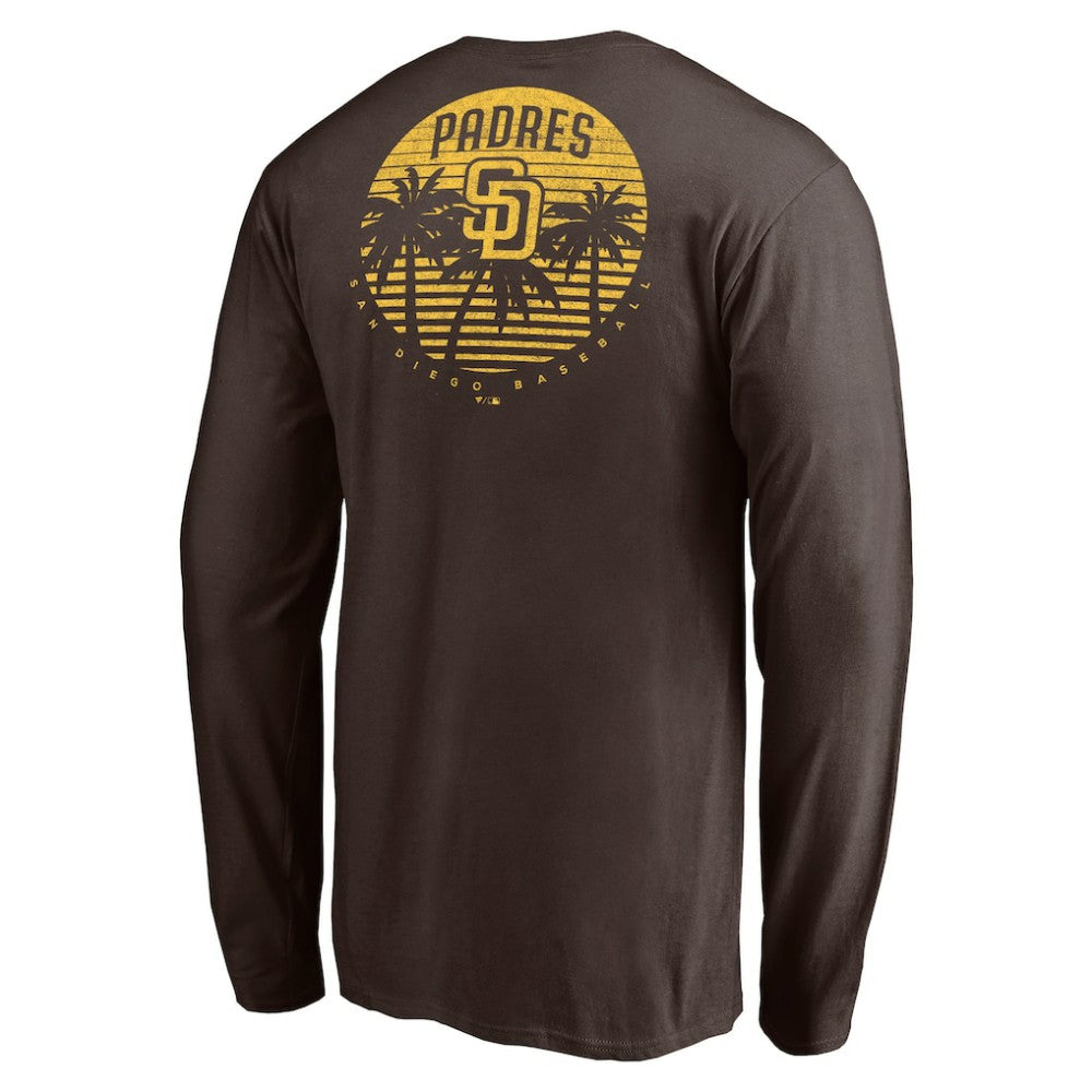San Diego Padres Team Hometown Collection Palm Sunset Long Sleeve T-Shirt - MLB T-shirts