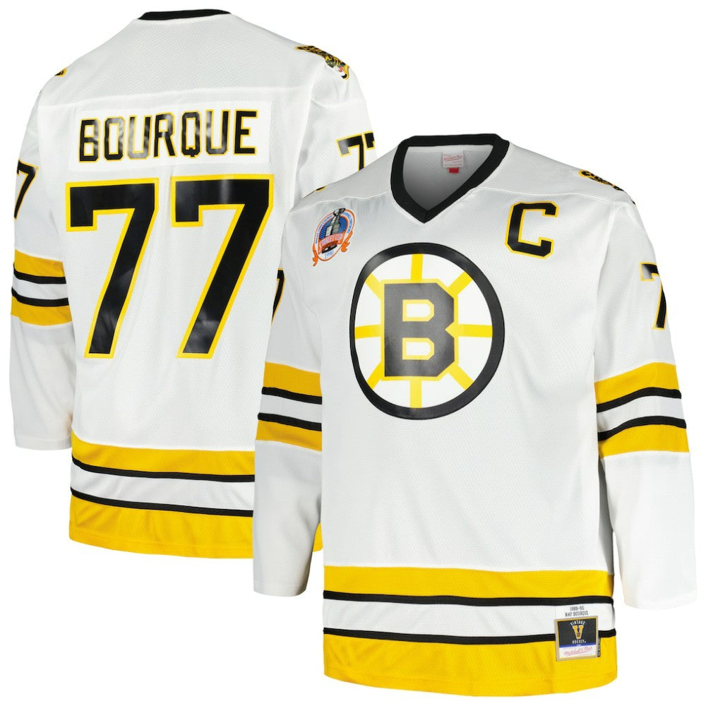 Ray Bourque Boston Bruins Mitchell & Ness Big & Tall Captain Patch Blue Line Player Jersey -  NHL Jerseys