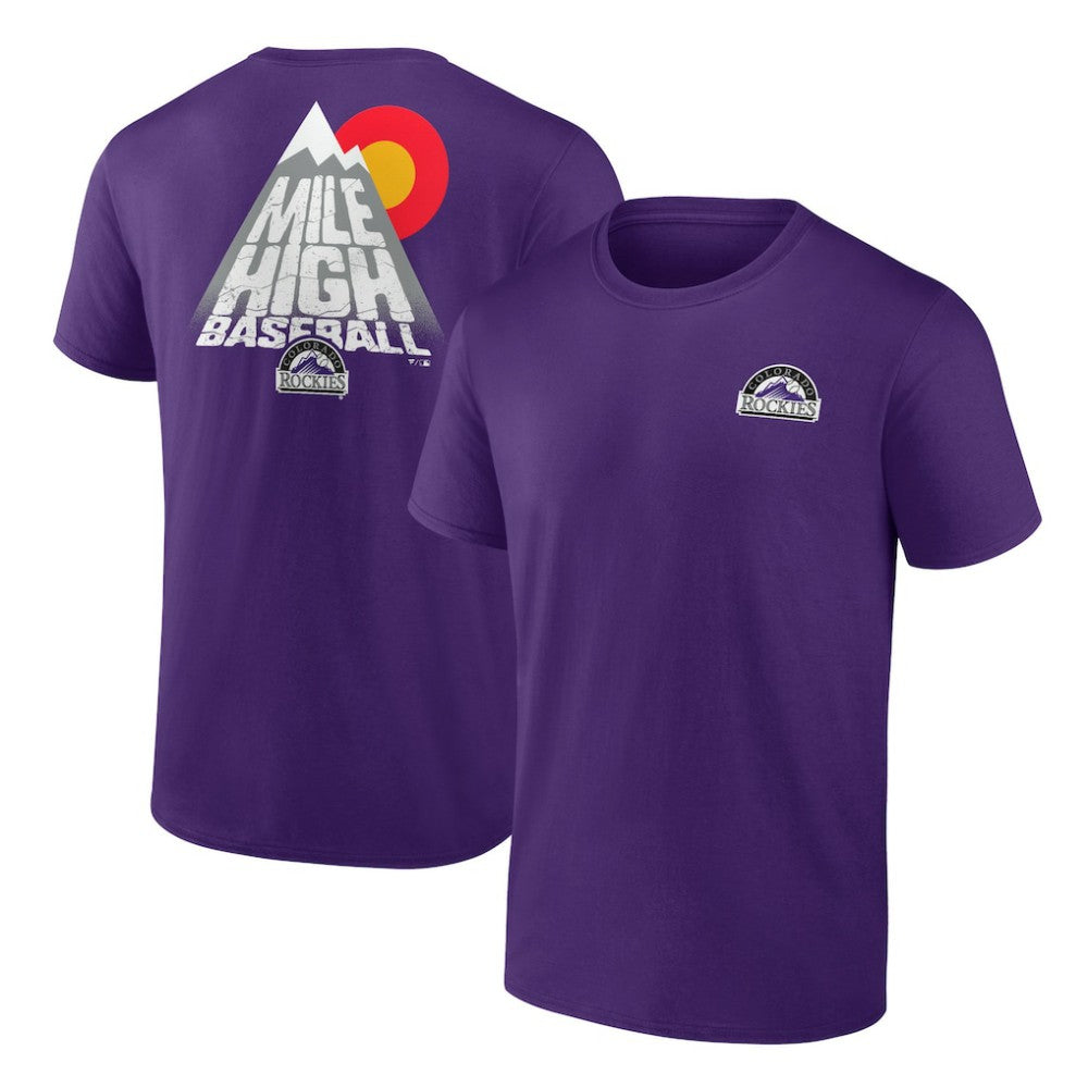 Colorado Rockies Team Hometown Collection Mile High Back T-Shirt - MLB T-shirts