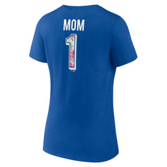 Chicago Cubs Women's Team Logo Mother's Day V-Neck T-Shirt - MLB T-shirts