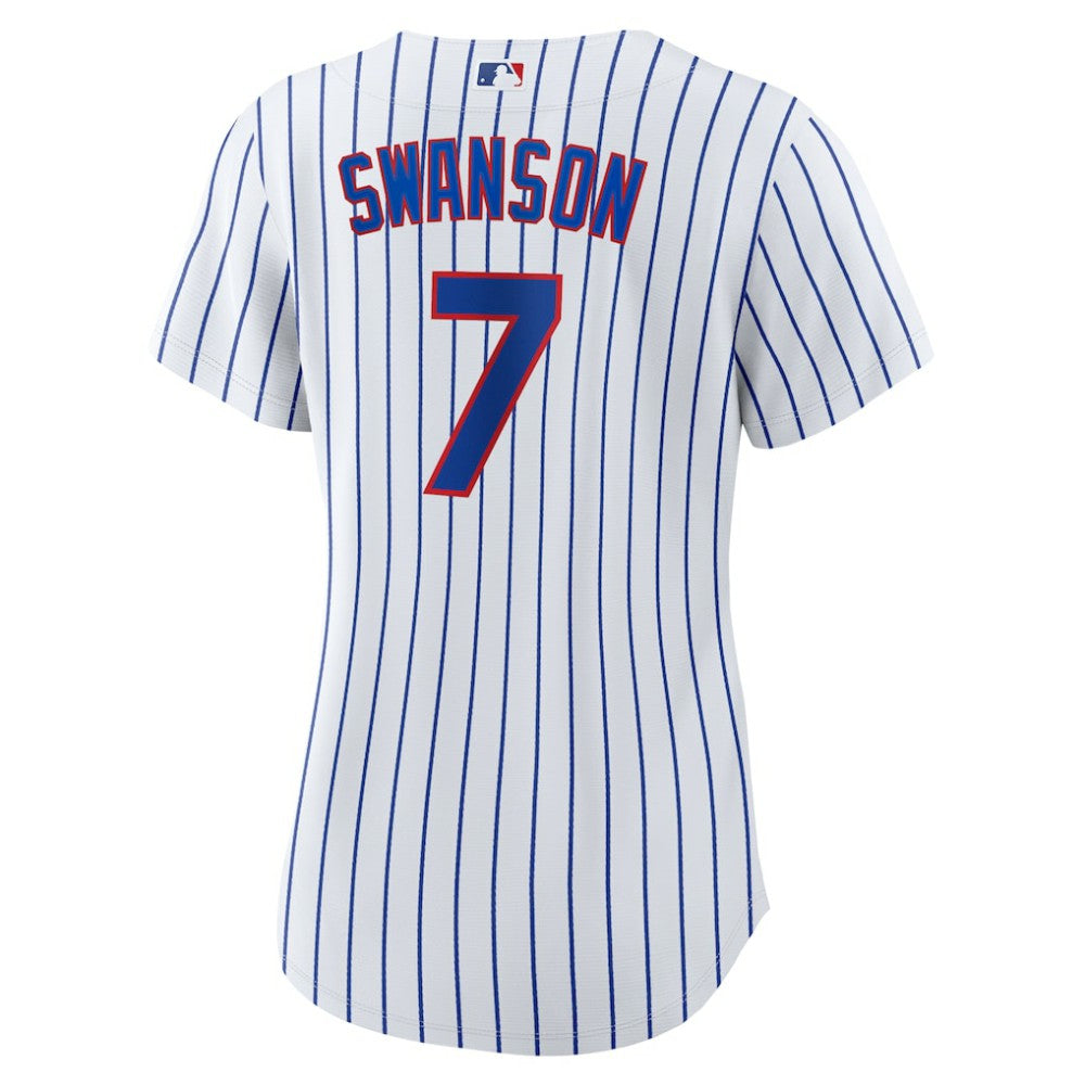 Dansby Swanson Chicago Cubs Nike Women's Home Replica Player Jersey - MLB Jerseys