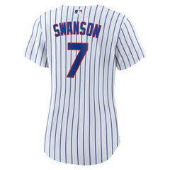 Dansby Swanson Chicago Cubs Nike Women's Home Replica Player Jersey - MLB Jerseys