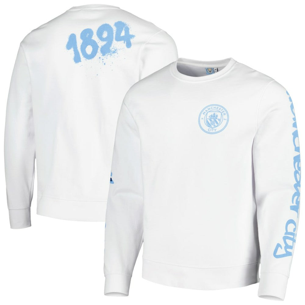 Manchester City Graffiti Pullover Sweatshirt