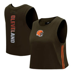 Cleveland Browns Pro Standard Women's Ombre Wordmark Classic Cropped Tank Top | NFL US