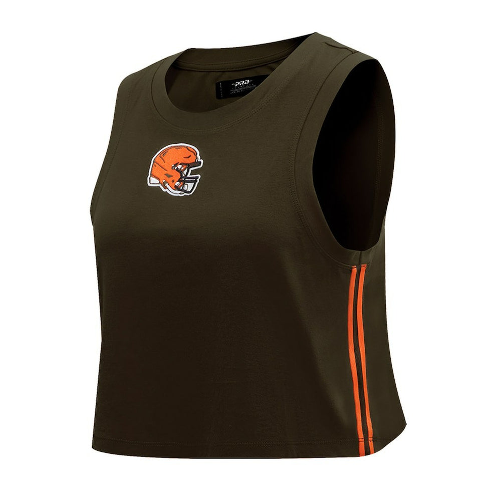 Cleveland Browns Pro Standard Women's Ombre Wordmark Classic Cropped Tank Top | NFL US