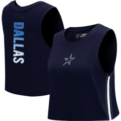 Dallas Cowboys Pro Standard Women's Ombre Wordmark Classic Cropped Tank Top | NFL Near me