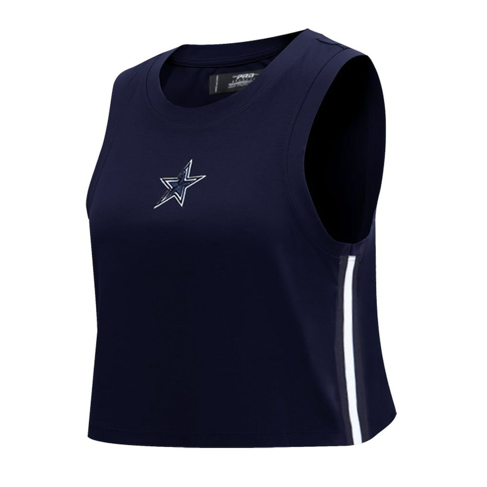 Dallas Cowboys Pro Standard Women's Ombre Wordmark Classic Cropped Tank Top | NFL Near me