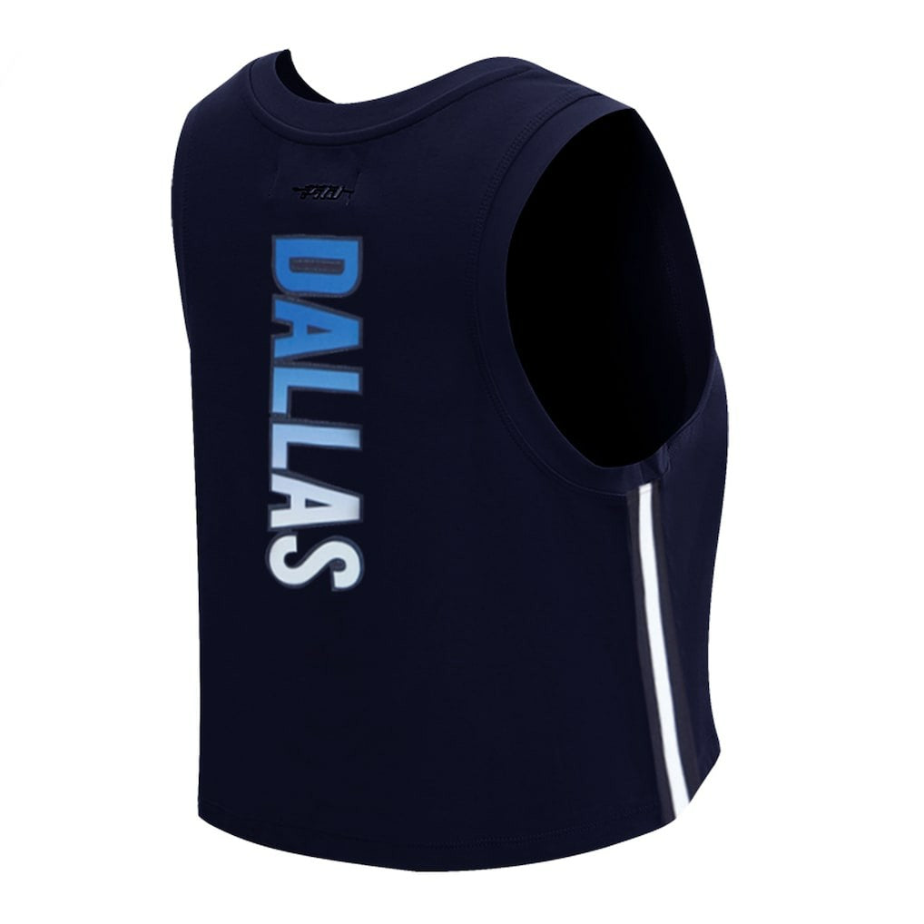 Dallas Cowboys Pro Standard Women's Ombre Wordmark Classic Cropped Tank Top | NFL Near me