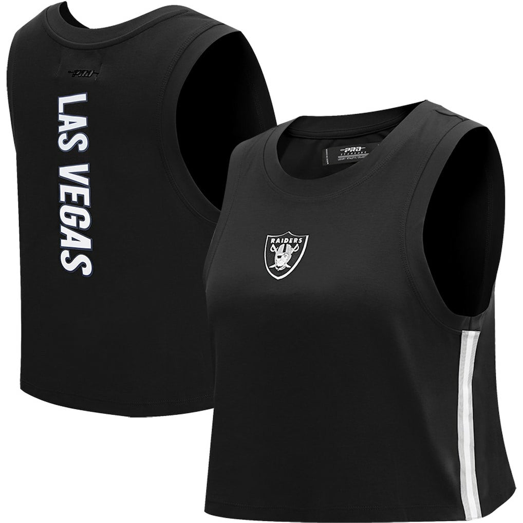 Las Vegas Raiders Pro Standard Women's Ombre Wordmark Classic Cropped Tank Top | NFL Near me