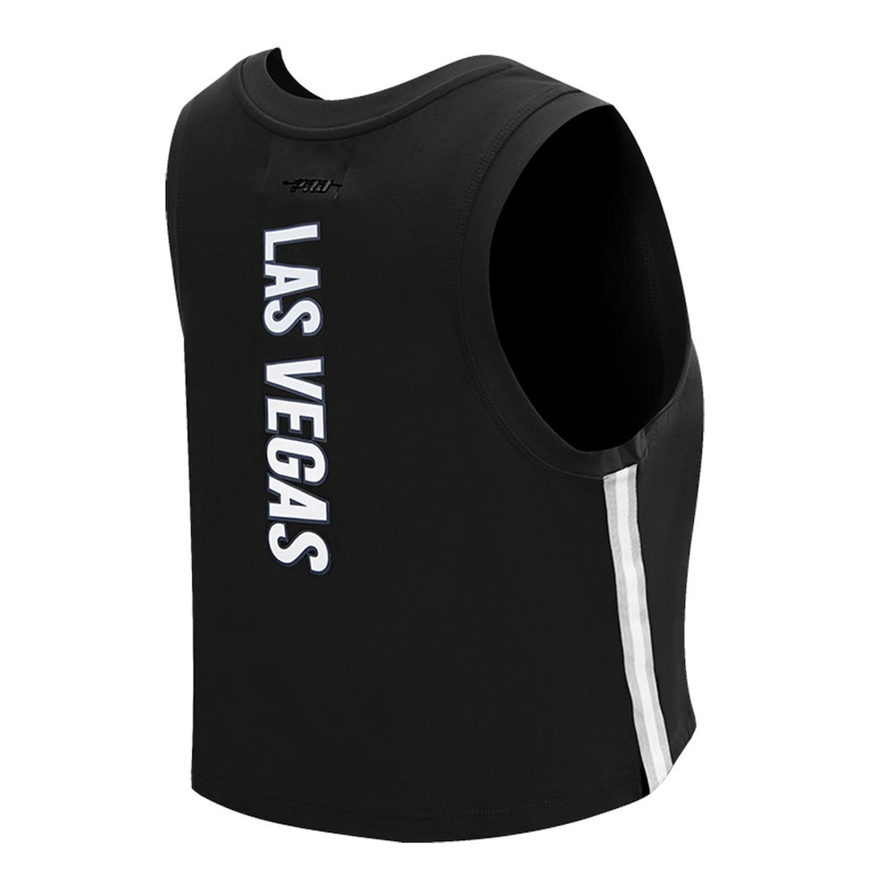 Las Vegas Raiders Pro Standard Women's Ombre Wordmark Classic Cropped Tank Top | NFL Near me