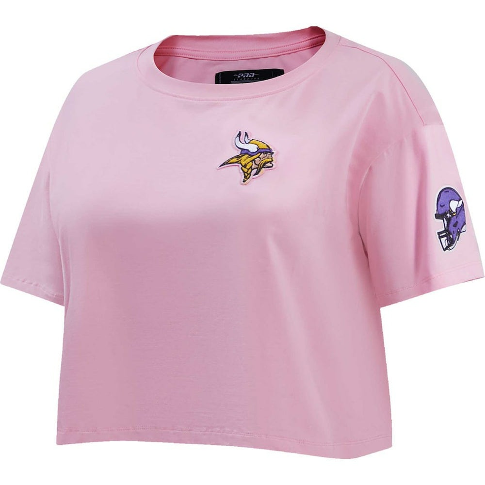Minnesota Vikings Pro Standard Women's Cropped Boxy T-Shirt | NFL New